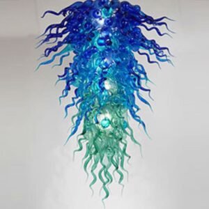Blue and Green Murano Chandelier