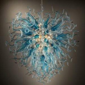 Italian Coloured Glass Chandelier by Madaame