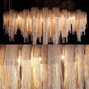 Fringed Pendant Chandelier