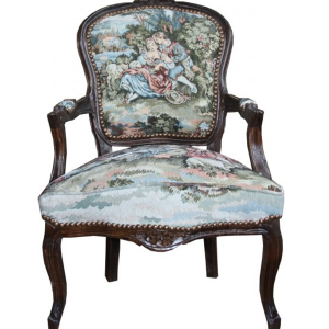 Baroque Tapestry Salon Chair