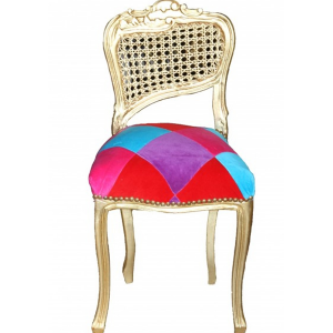 Karo Stained Make-Up Chair in Gold