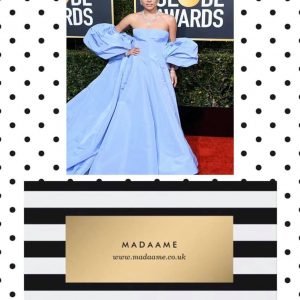 Lady Gaga Lavender Ball Gown In Baby Blue