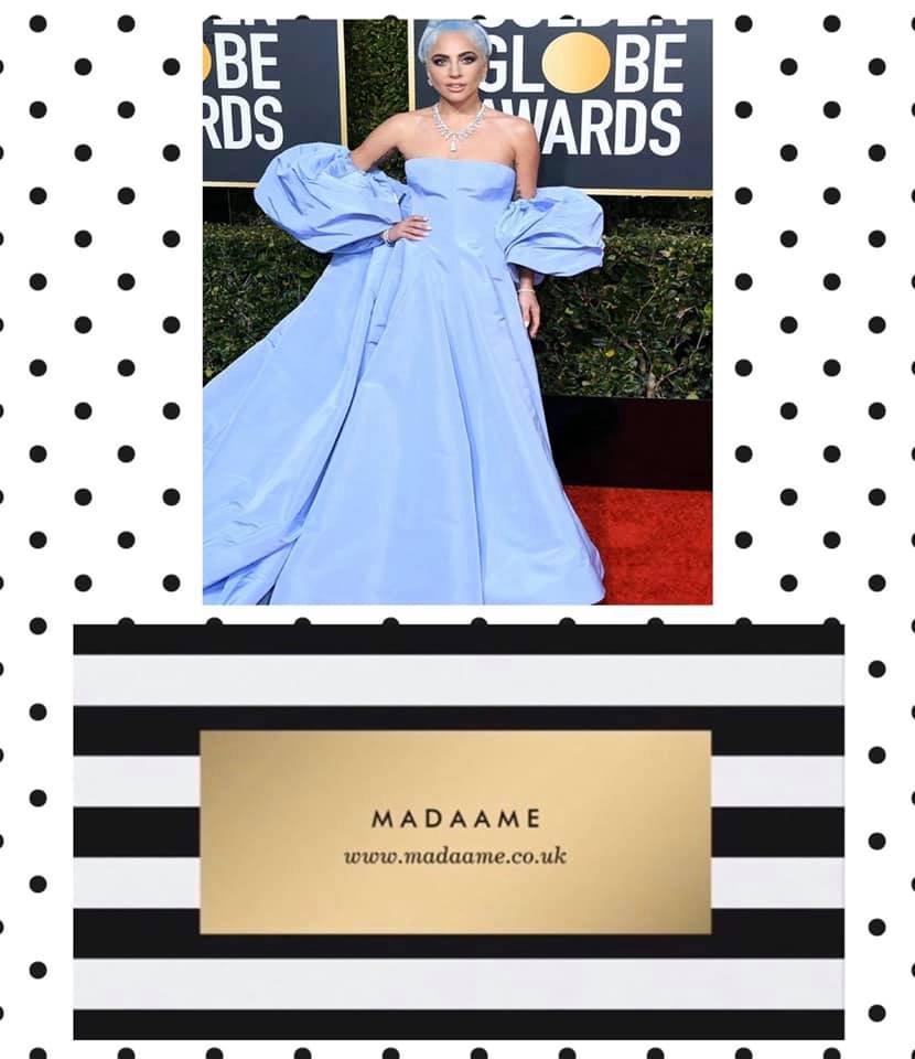 LadyGagaLavenderDress.jpg Lady Gaga Lavender Ball Gown In Baby Blue