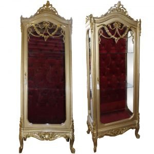 Living Room Gold Baroque Display Cabinet