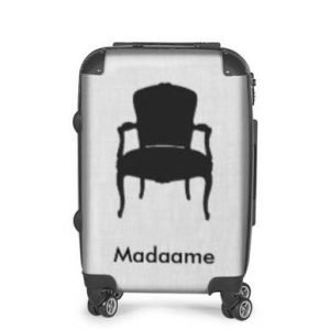 Madaame Black & Grey Luggage Suitcase