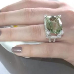 Peridot Emerald Topaz Ring.