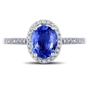 Blue Sapphire Wedding Ring For Engagements and Weddings