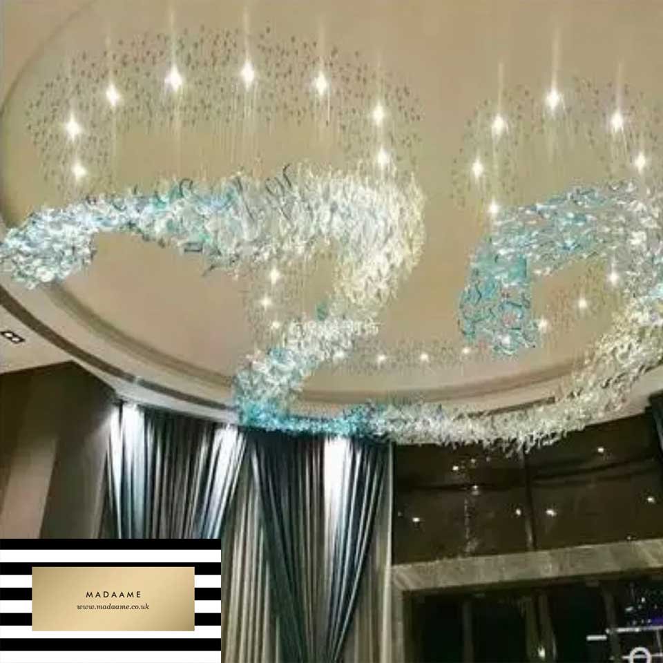 Luxury-Art-Glass-Pendant-Chandelier-Hotel-Lobby Luxury Art Glass Pendant Chandelier from Madaame
