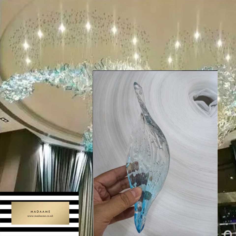 Luxury-Art-Glass-Pendant-Chandelier-Hotel-Lobby2 Luxury Art Glass Pendant Chandelier from Madaame