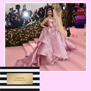 Metallic Pink Celebrity Gown