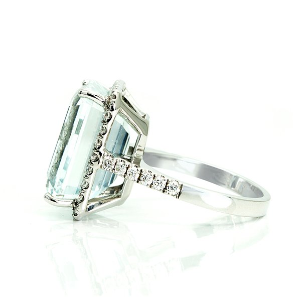 Aquamarine Diamond Ring2 Aquamarine Diamond Ring