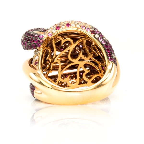 Criss Cross Diamond Ring3 18kt Yellow Gold Criss Cross Diamond Ring