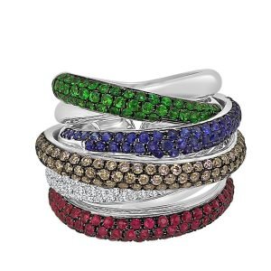 Grandeur multi diamond ring