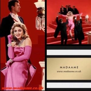 Pink Material Girl Gown with Large Bow