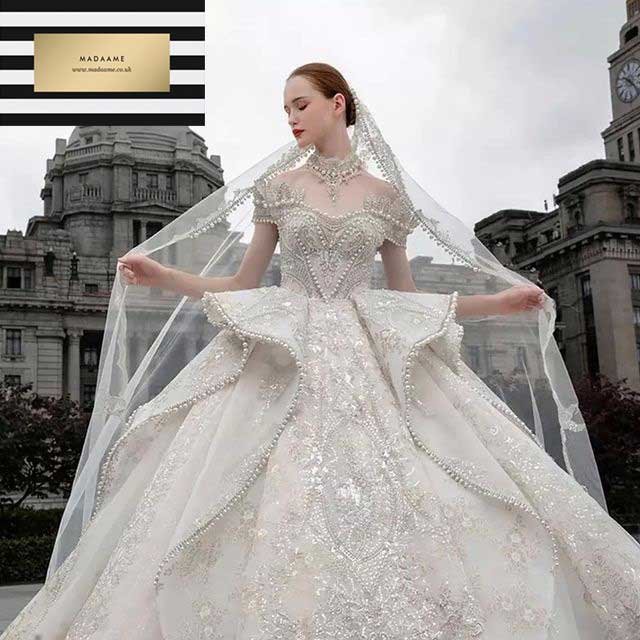 Gorgeous-Dubai-Arabic-Luxury-Bridal-Gown1 Gorgeous Dubai Arabic Luxury Bridal Gown