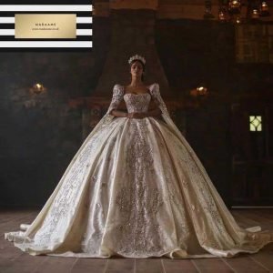 Luxurious Ball Gown Puffy Wedding Dress